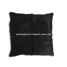 Natural Leather Cowhide Patch Pillows